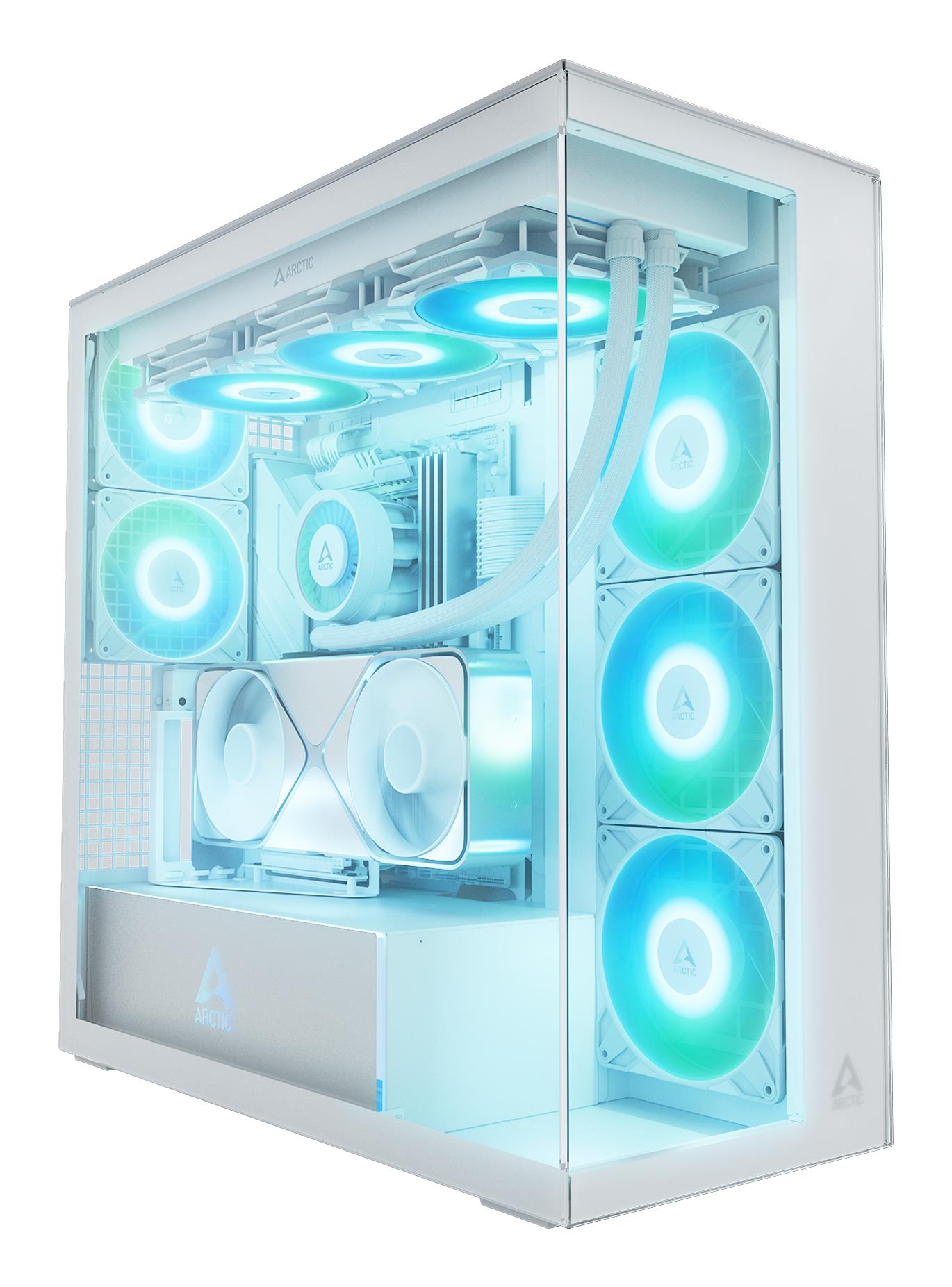 Case|ARCTIC|Xtender VG (White)|Case product features Transparent panel|Not included|Colour White|ACPCC00017A