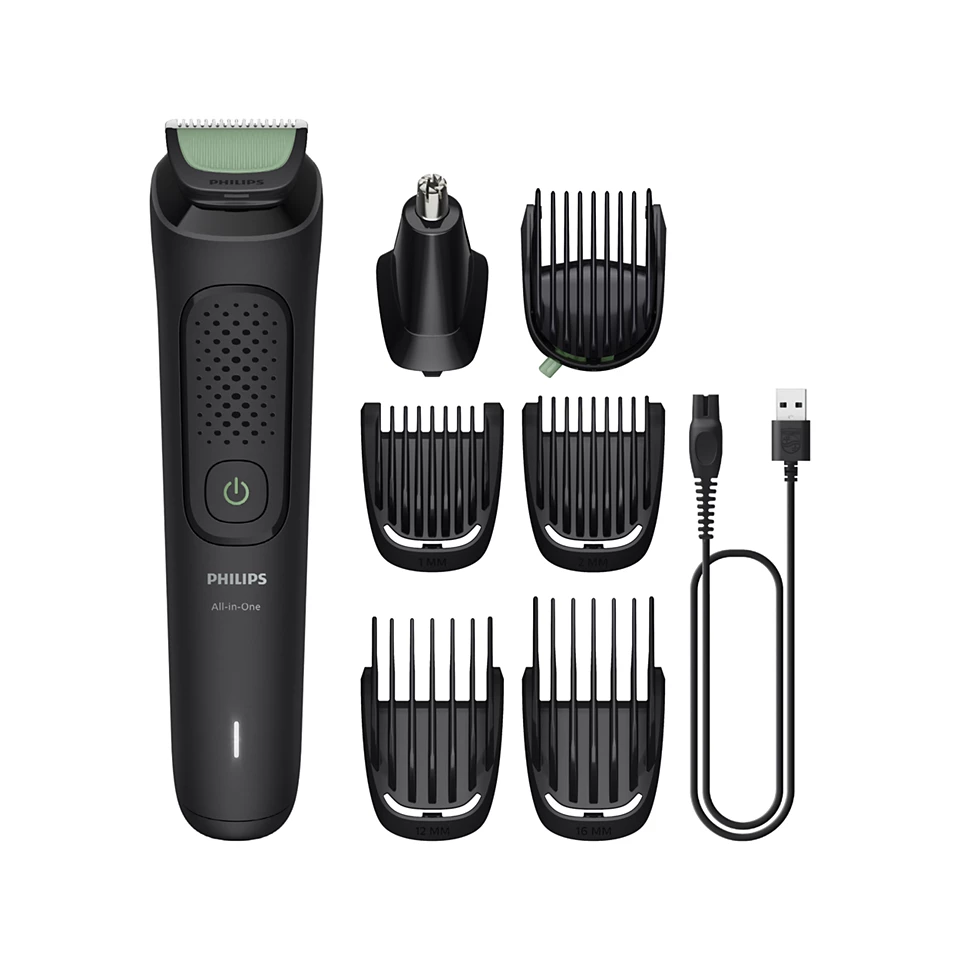 Philips Trimmer - MG3930/15 Series 3000 All-in-One - Cordless - Number of length steps 10 - Black
