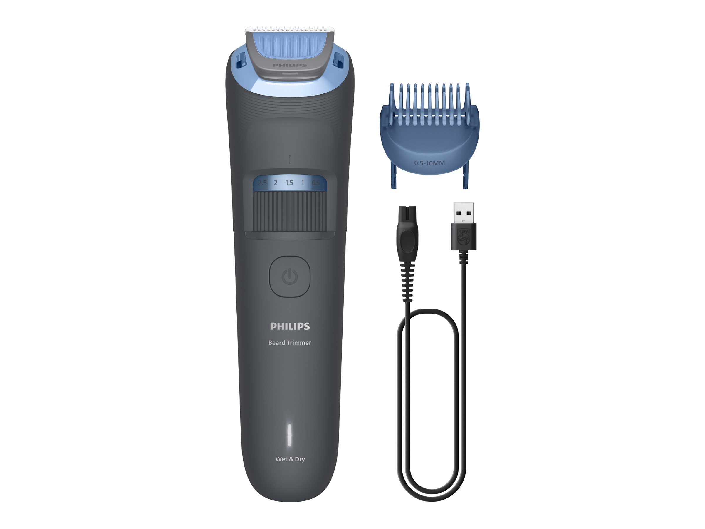 Philips Trimmer - BT3617/15 Series 3000 - Cordless - Wet & Dry - Number of length steps 20 - Dark Grey