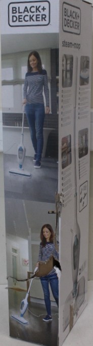 BLACK & DECKER - Steam Mop - FSMH13E5-QS - Corded operating - 1300 W - White - Warranty 9 month(s) - DAMAGED PACKAGING