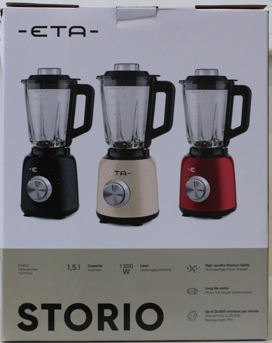 SALE OUT. - ETA Blender - ETA901190010 STORIO - Tabletop - 1200 W - Jar material Glass - Jar capacity 1.5 L - Beige - DAMAGED INNER PACKAGING AND PAINT, DEMO
