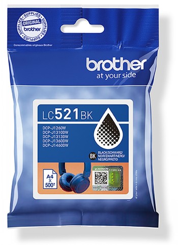 Brother LC521BK - Ink Cartridges - Black