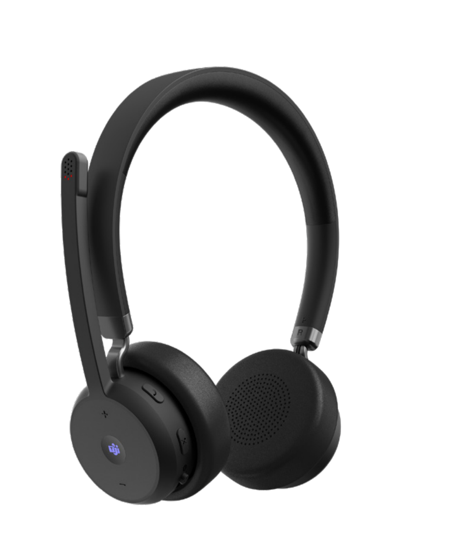 Lenovo VoIP Headset (Teams) - 4XD1M80020 - Bluetooth - Built-in microphone - Wireless - Black