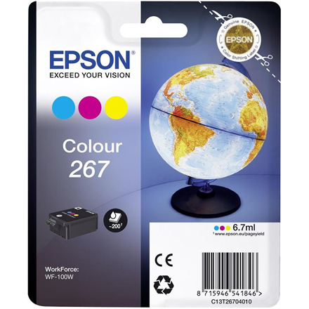 Epson 267 Tri-colour Ink Cartridge - Ink - Cyan, Magenta, Yellow