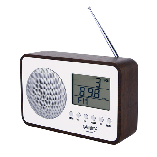 Camry - Digital Radio - CR 1153 - 5 W - White/woden