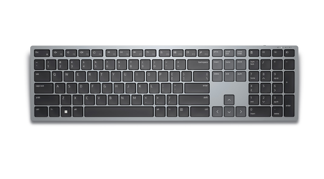 Dell - Keyboard - KB700 - Keyboard - Wireless - Russian - Titan Gray