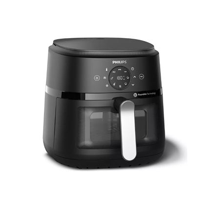 Philips NA231/00 Airfryer, 1700 W, Pan volume 6.2 L, Black, Silver - Philips Airfryer - NA231/00 - Power 1700 W - Capacity 6.2 L - Black/Silver