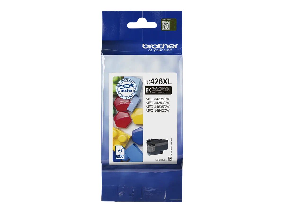Brother LC426XLBK Genuine Ink Cartridge Black - Brother Brother - LC426XLBK - Brother LC426XLBK - High Yield - black - original - ink cartridge - Ink cartridge - Black