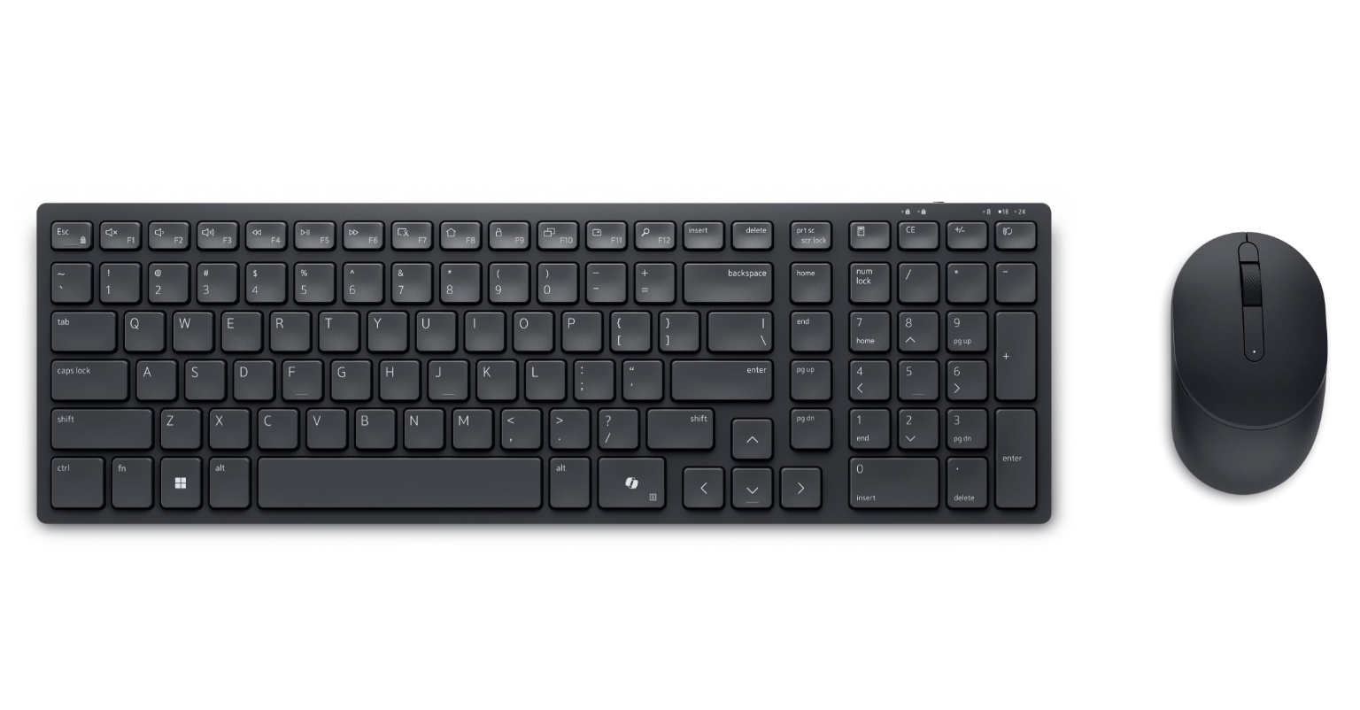 Dell - KM555 - Keyboard and Mouse Set - Wireless - Russian - Black