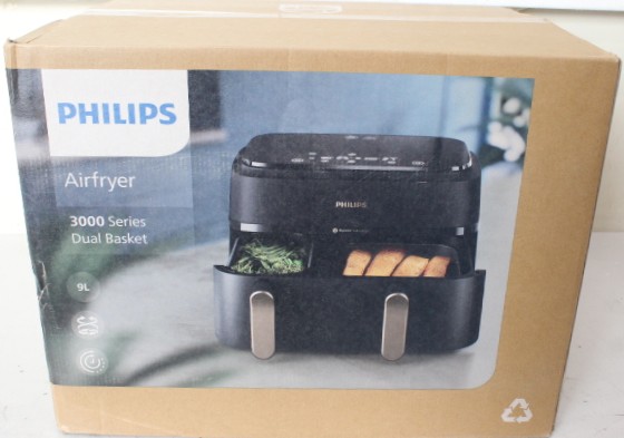 SALE OUT. - Philips - Airfryer - NA352/00 - Power 2750 W - Capacity 9 L - Rapid Air technology - Charcoal Grey/Copper - DAMAGED PACKAGING - 24 month(s)