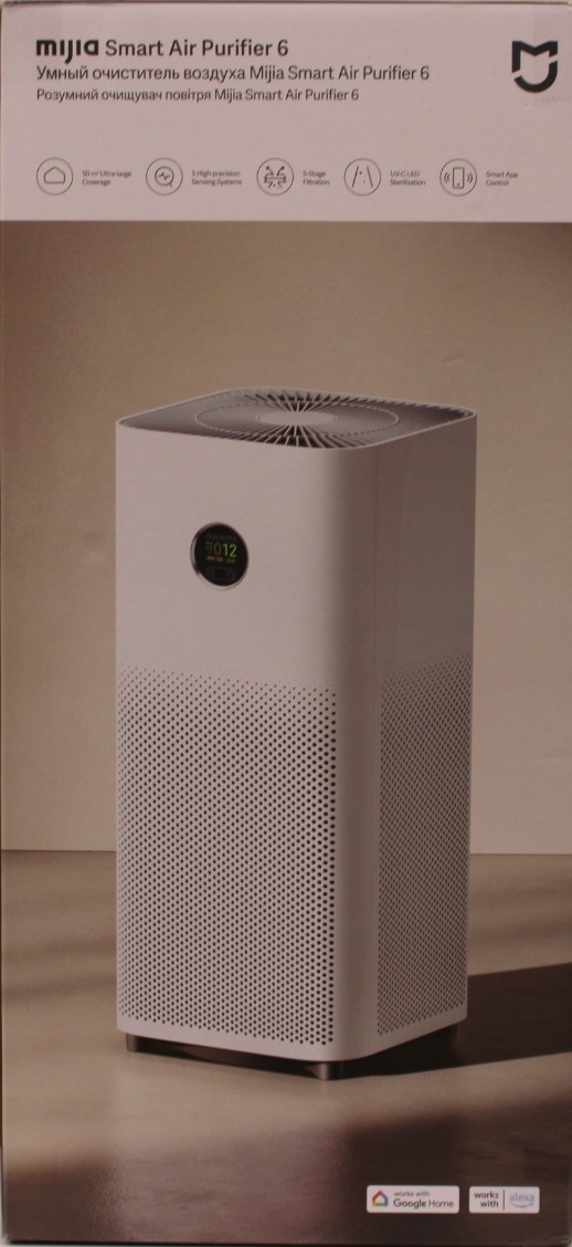 SALE OUT. Xiaomi Mijia Smart Air Purifier 6 EU - Xiaomi Mijia Smart Air Purifier 6 EU - 40 W - Suitable for rooms up to 29-50 m² - White - DAMAGED PACKAGING, DEMO