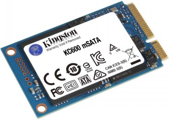Kingston - KC600 - 512 GB - Solid-state drive interface mSATA - Read speed 550 MB/s - Write speed 520 MB/s