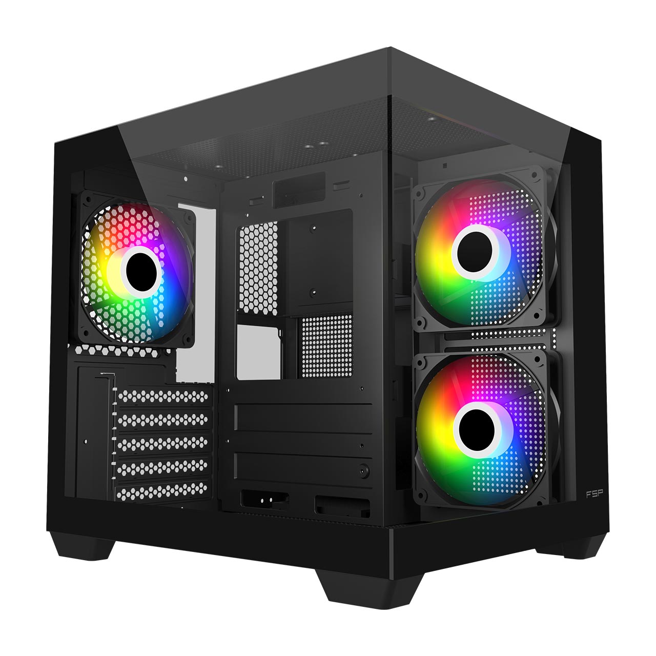 FSP Case - S140-BA - Mini-ITX, uATX(M-ATX) - Black