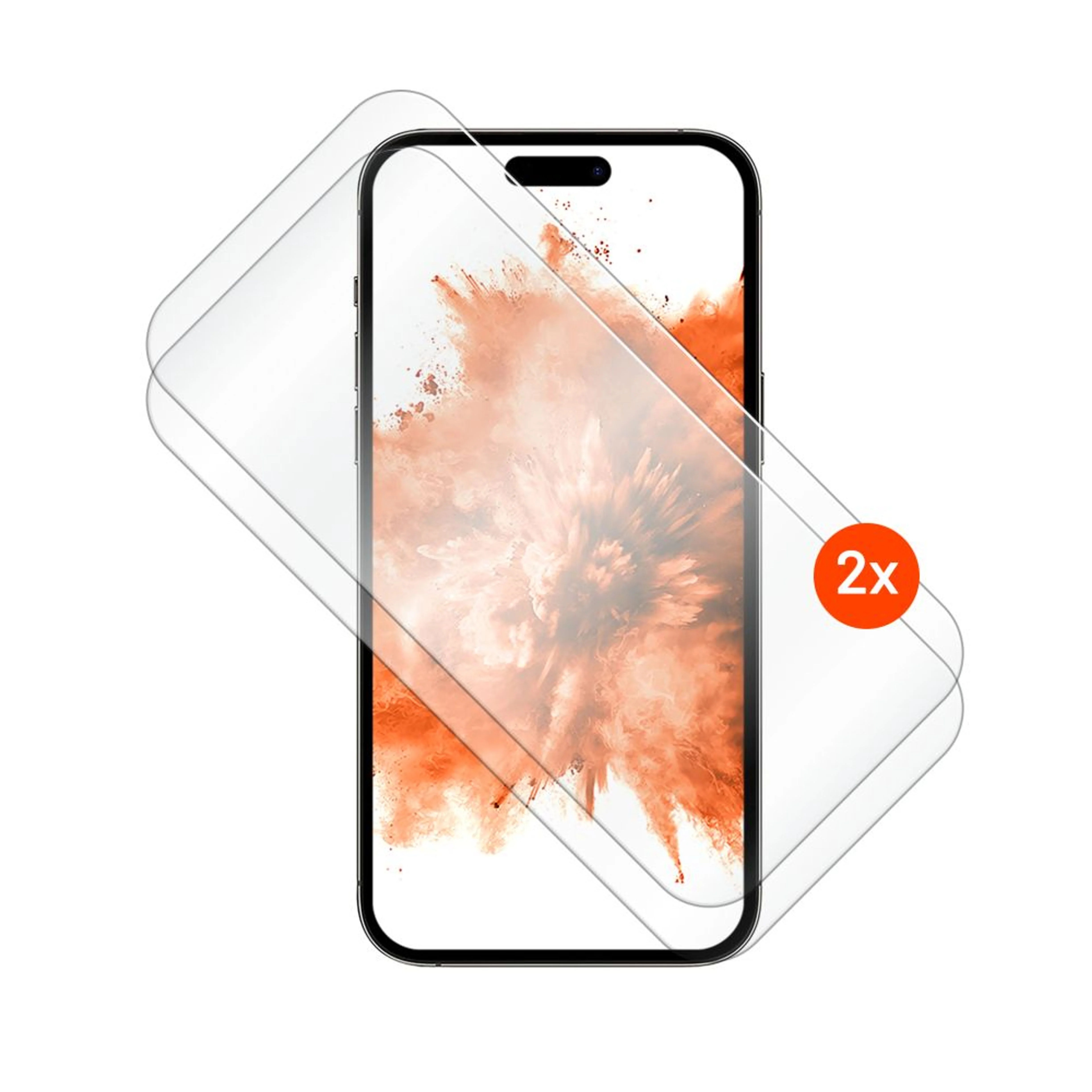 Fixed Screen protector - Apple - iPhone 17 Pro - Tempered glass - Transparent - 2.5D