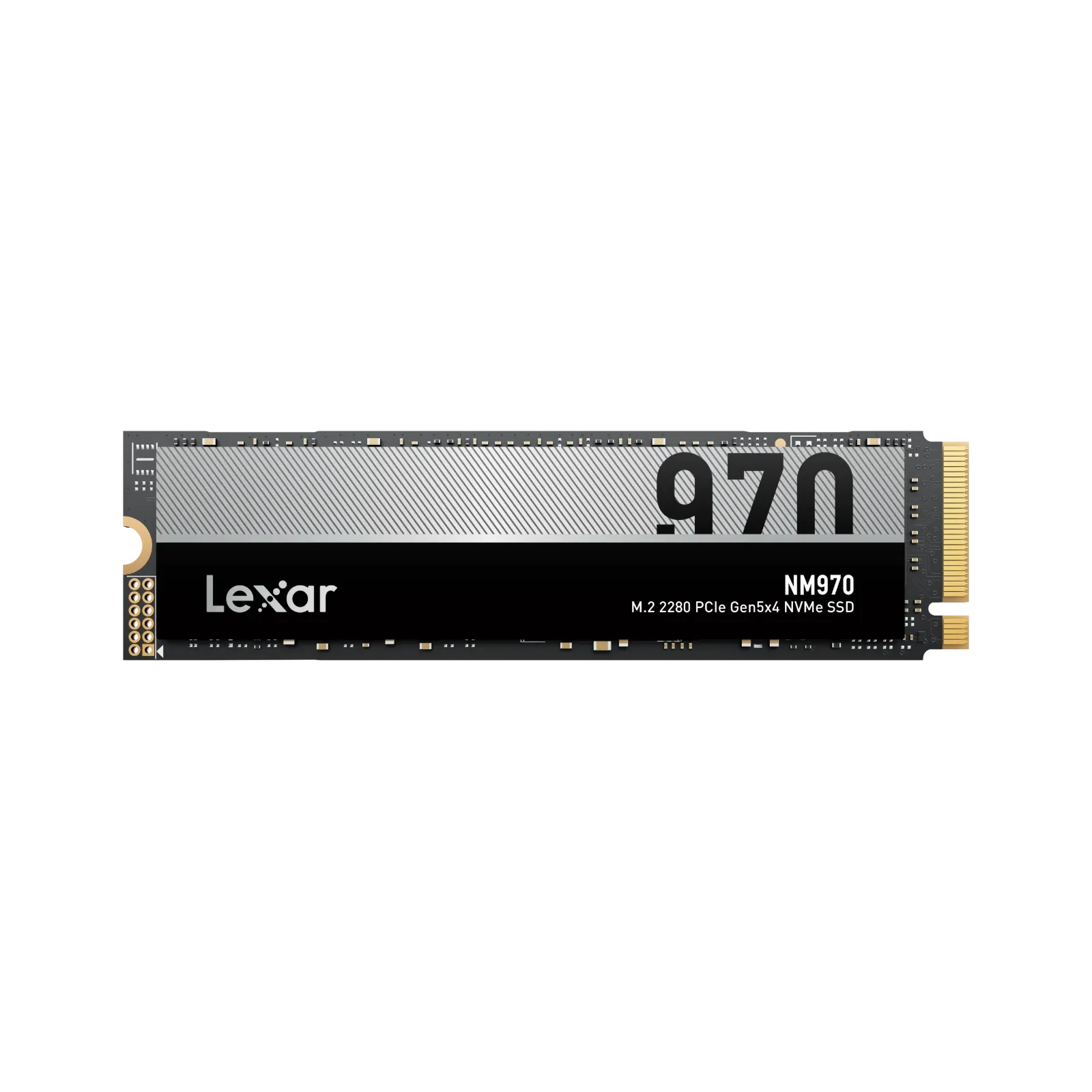 Lexar SSD - NM970 - 2000 GB - SSD form factor M.2 2280 - Solid-state drive interface PCIe Gen 5X4 - Read speed 11000 MB/s - Write speed 10000 MB/s