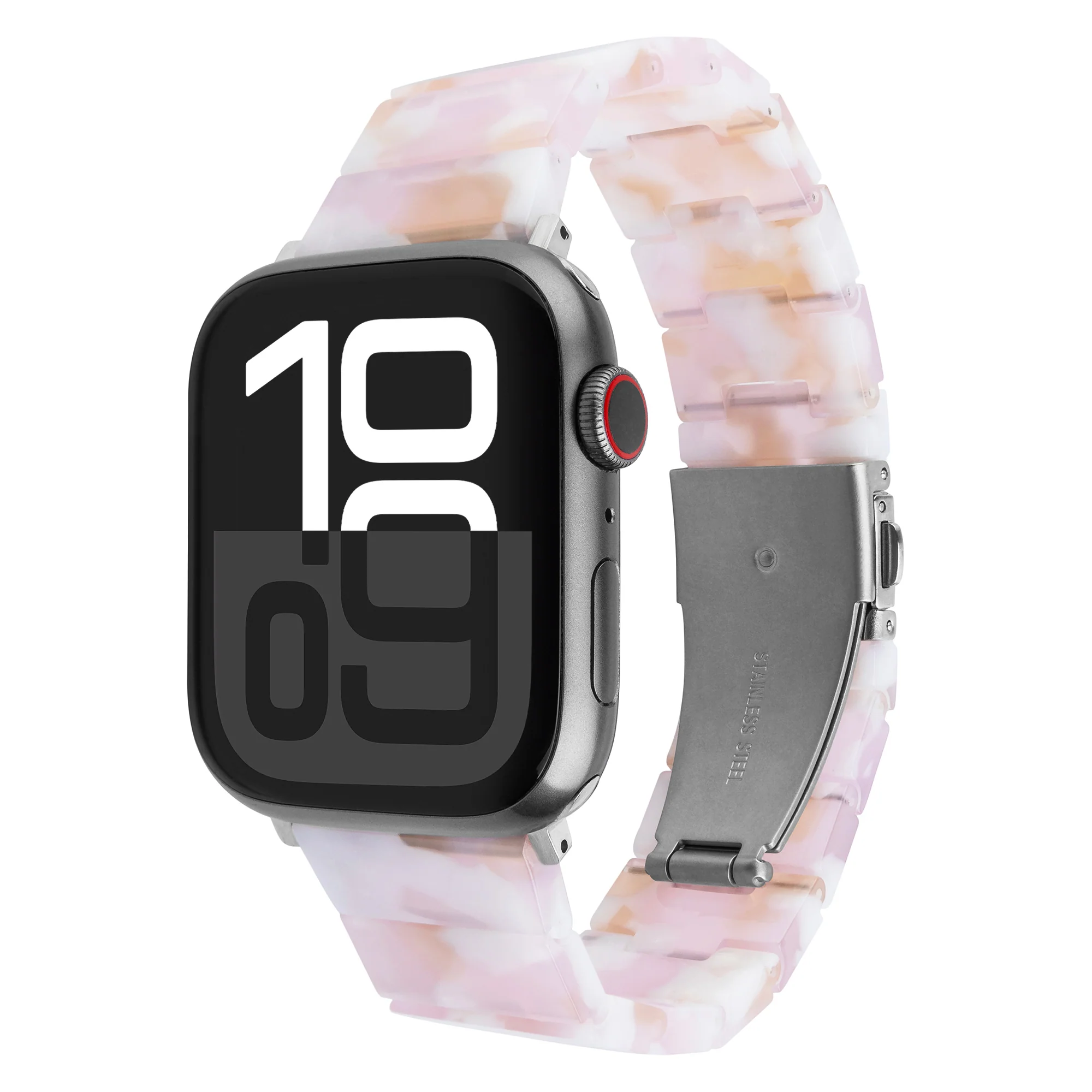 Fixed - Resin Strap for Apple Watch 38/40/41mm - Candy Pink - Epoxy Resin