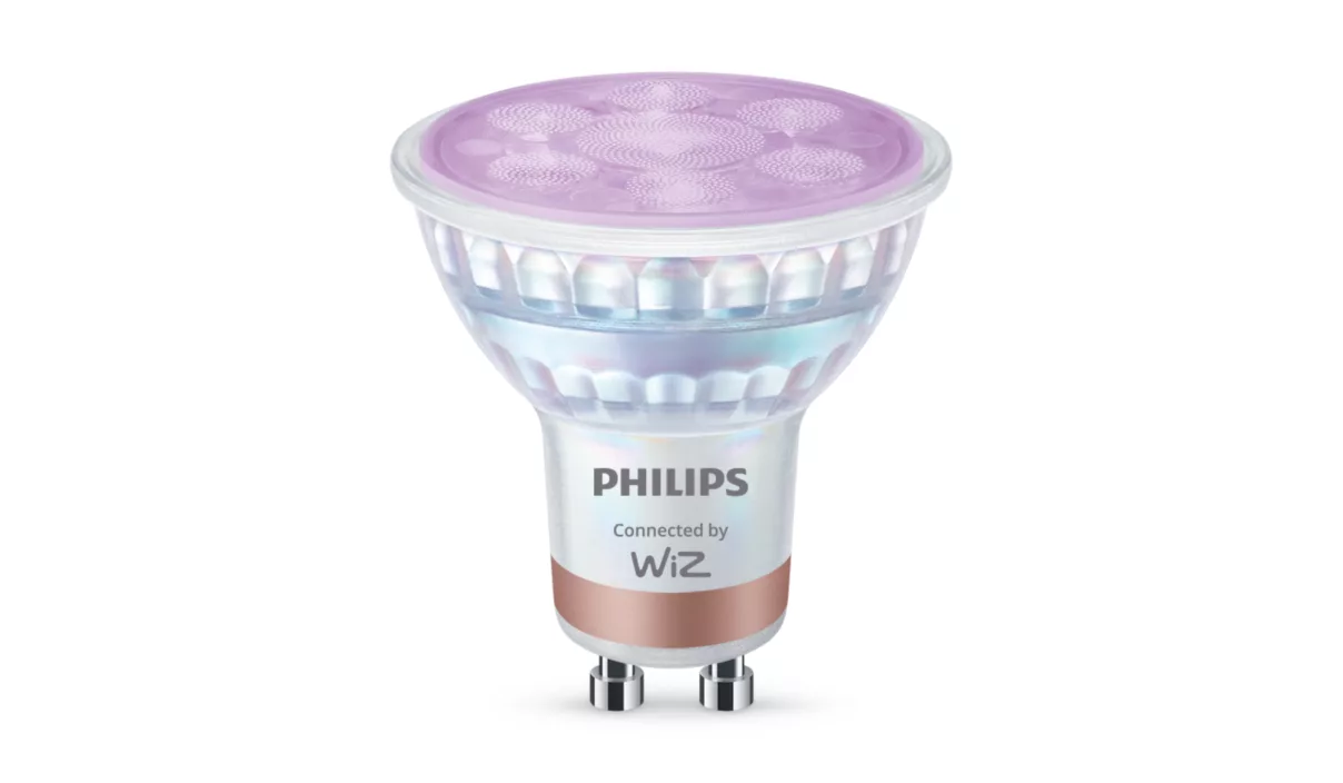 Philips Smart WFB 50W GLASS 922-65 RGB 2PF/6 - GU10 - 4.7 W - Full colour and warm to cool - Bluetooth, Wi-Fi