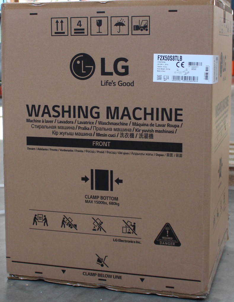 SALE OUT. LG F2X50S8TLB Washing Machine, Front Load, Capacity 8 kg, Spin speed 1200 rpm, White - SALE OUT. - LG Washing machine - F2X50S8TLB - Energy efficiency class A - Front loading - Washing capacity 8 kg - 1200 RPM - Depth 48 cm - Width 60 cm - Displ