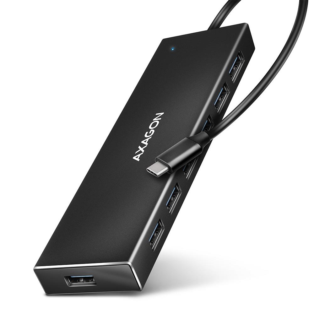 I/O HUB USB-C 7PORT FLAT/0.3M HUE-F7C AXAGON