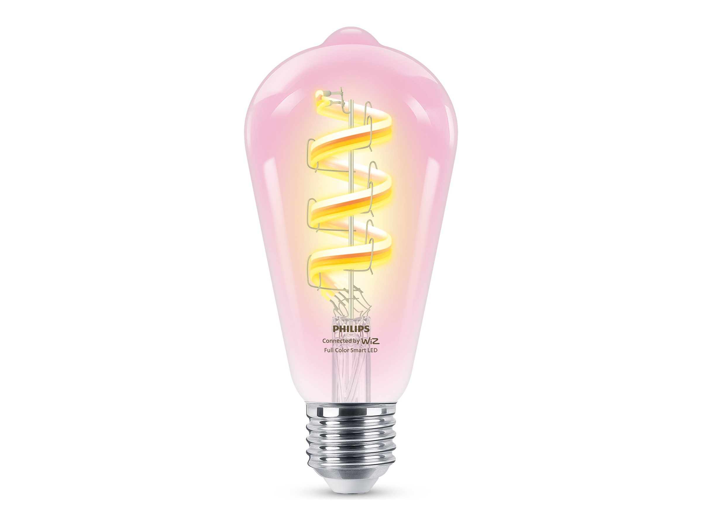 Philips Smart WiFi Filament Clear ST64 470Lm RGB - E27 - 6.3 W - RGB light - Bluetooth, Wi-Fi