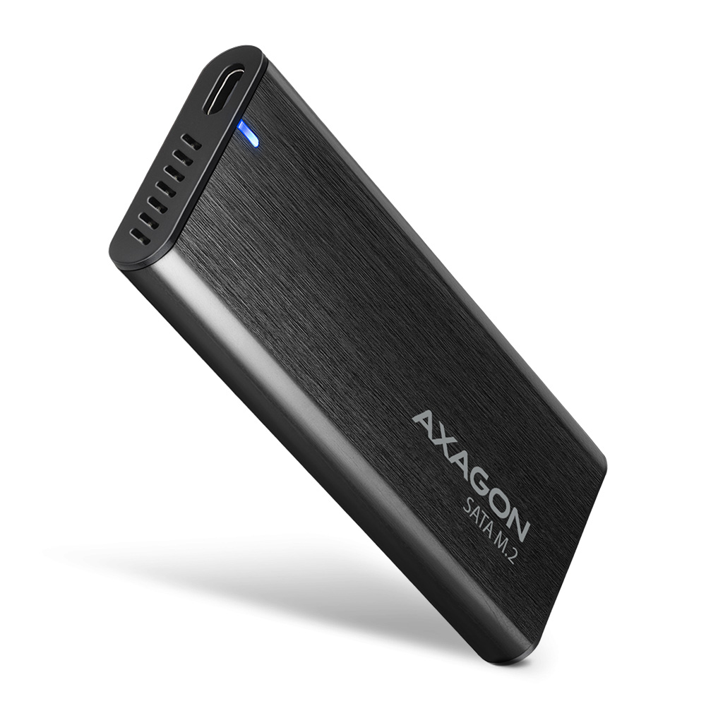 AXAGON External USB-C 3.2 Gen 2 metal box for M.2 SATA SSD disks - EEM2-SBC