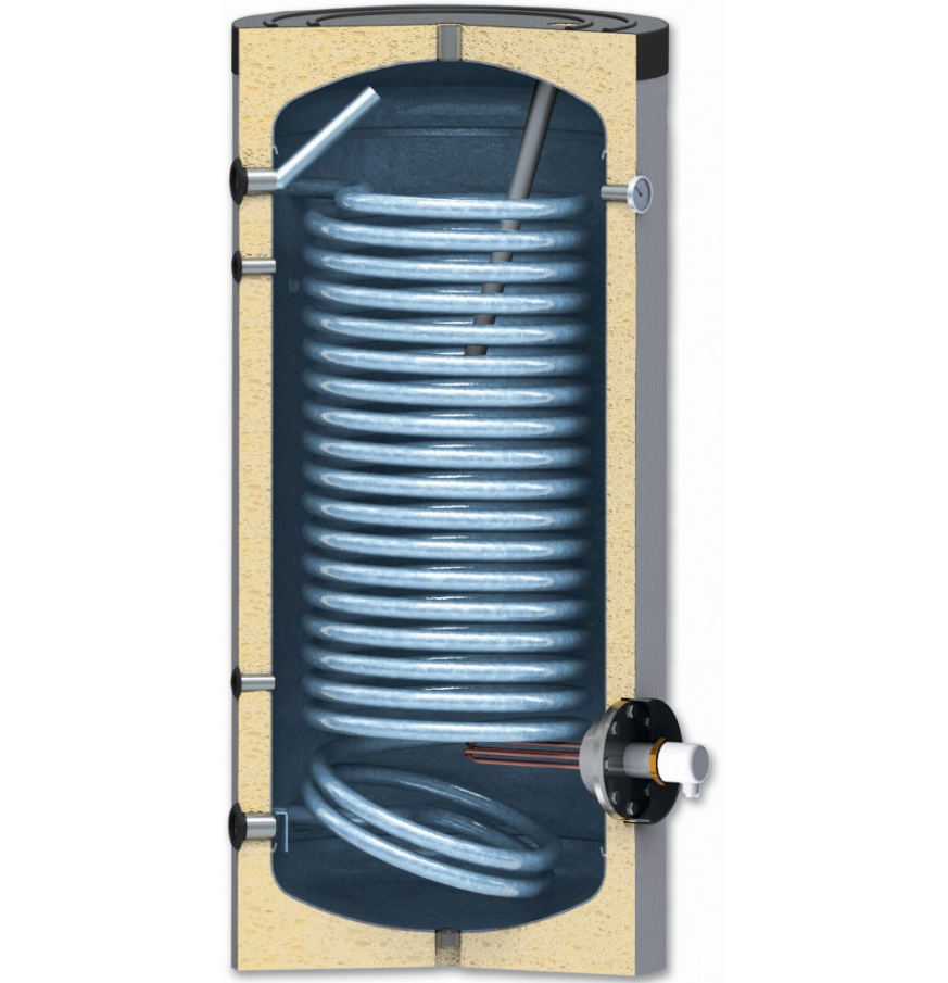 Sunsystem - SWPN200 - Enameled Water Heater 200L with Heat Exchanger 1.9 m