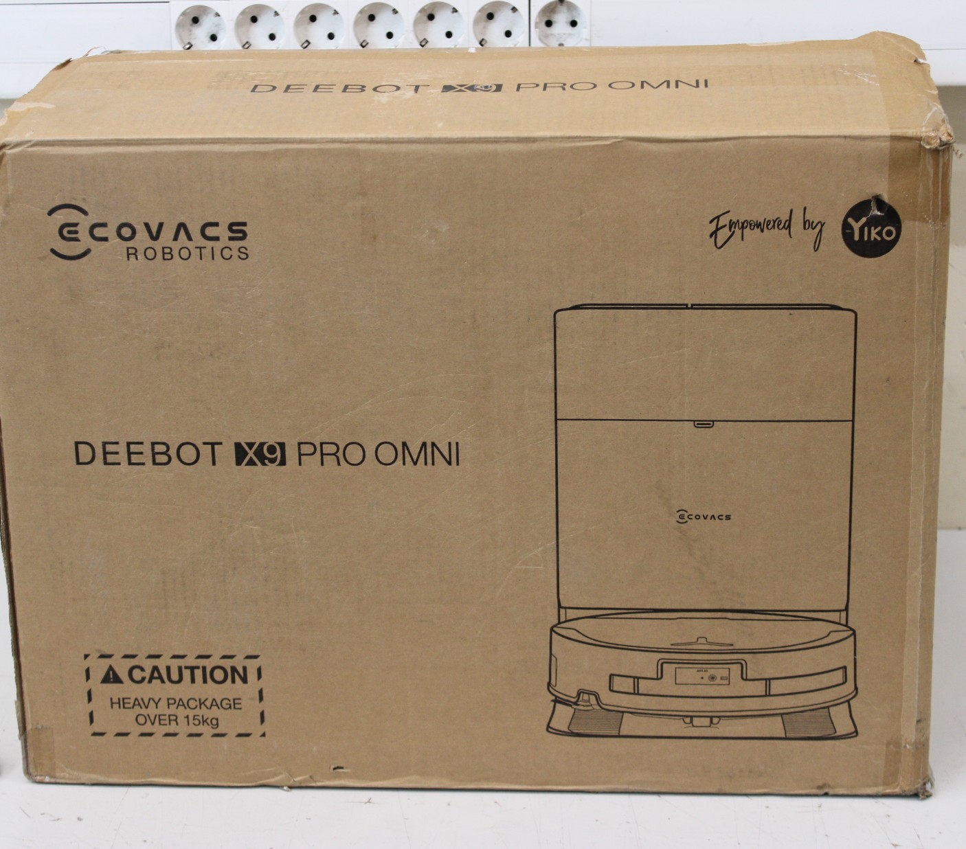 SALE OUT. Ecovacs Robotic Vacuum Cleaner - DEEBOT X9 PRO OMNI - Wet&Dry - Li-ion - 6400 mAh - Dust capacity 0.22 L - 16600 Pa - Black - DAMAGED PACKAGING, USED, DIRTY, SCRATCHED