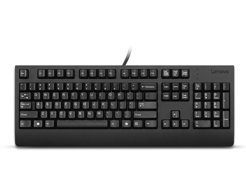 Lenovo Preferred Pro II USB Keyboard-US Euro - Keyboard - Wired - US Euro - Black