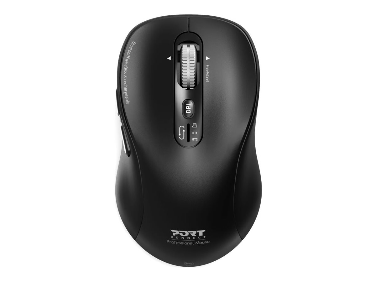 PORT CONNECT Expert Mouse, - Wireless - Bluetooth - Black