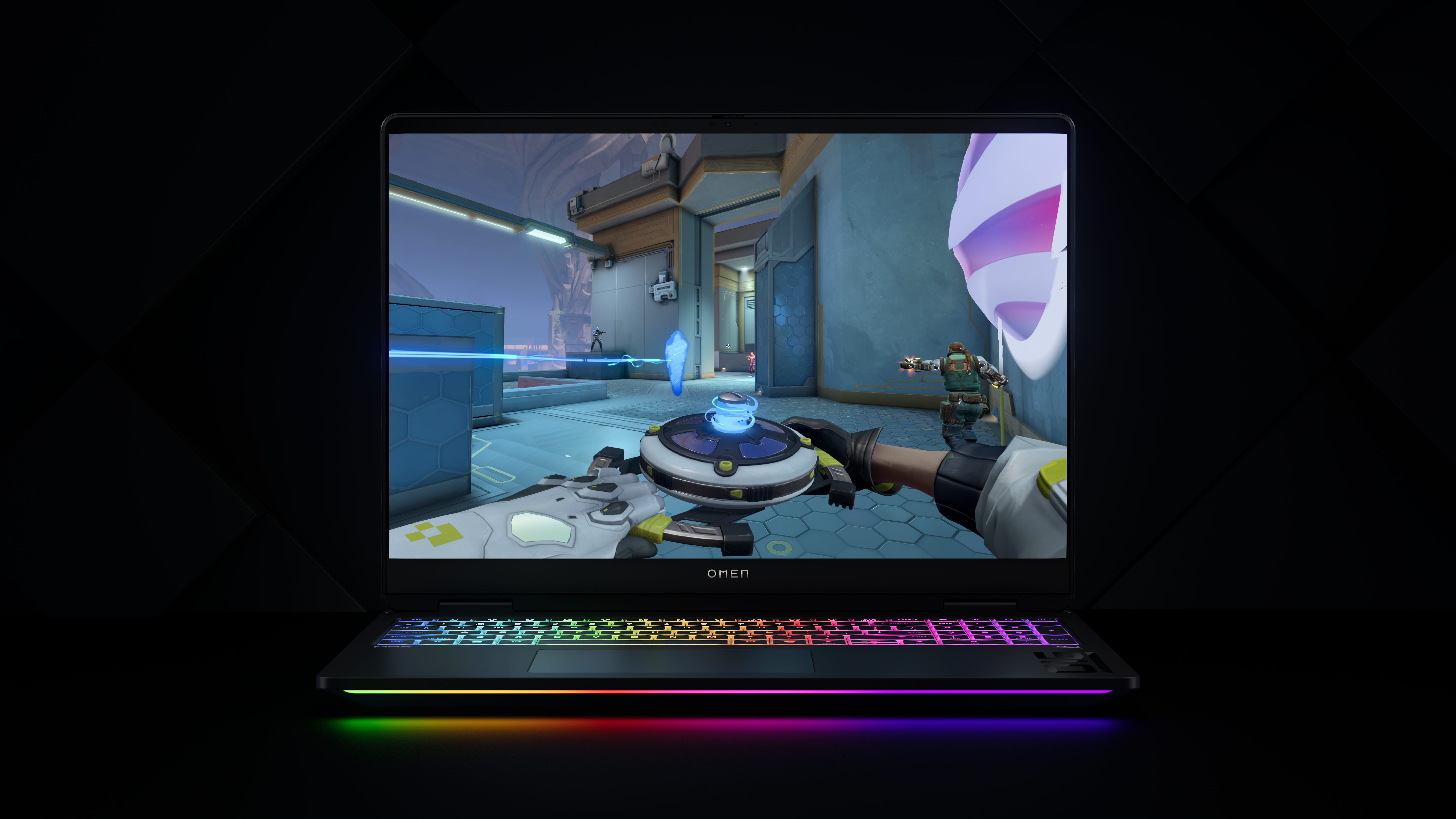 OMEN by HP MAX Gaming Laptop 16-ak0061nn - Ryzen AI 9 HX 375, 32GB, 1TB SSD, 16 WQXGA 500-nit 240Hz AG, GeForce RTX 5080 16GB, 1080p IR cam, US RGB backlit keyboard, 83Wh, Shadow black, Win 11 Home, 1 years