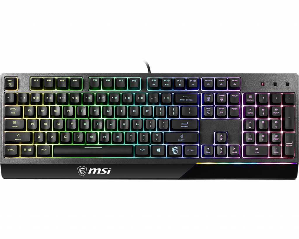 MSI - Vigor GK30 - Gaming Keyboard - Wired - RGB LED light - US - Black