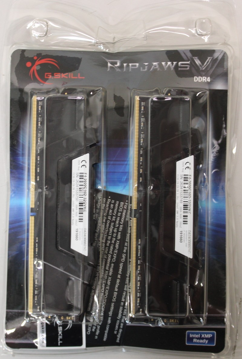 SALE OUT. G.Skill Ripjaws V DDR4 32GB (16GBx2) 3600MHz - SALE OUT. - G.Skill Ripjaws V - 32 GB - DDR4 - 3600 MHz - PC/server - Registered No - ECC No - DAMAGED PACKAGING