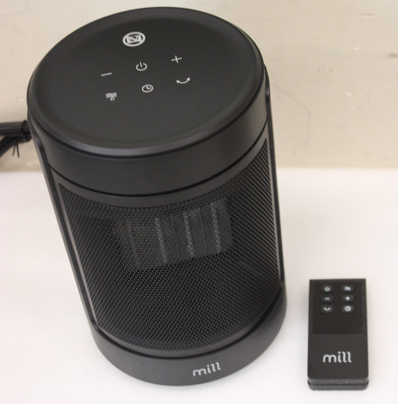 SALE OUT. Mill Ceramic Fan Heater 1500 W, 2 heat settings, 4 modes, LED display, Timer, Remote control, Black - Mill FH1500BLACK - Ceramic fan heater - 1500 W - Suitable for rooms up to 22 m² - Black - NOT ORIGINAL PACKAGING