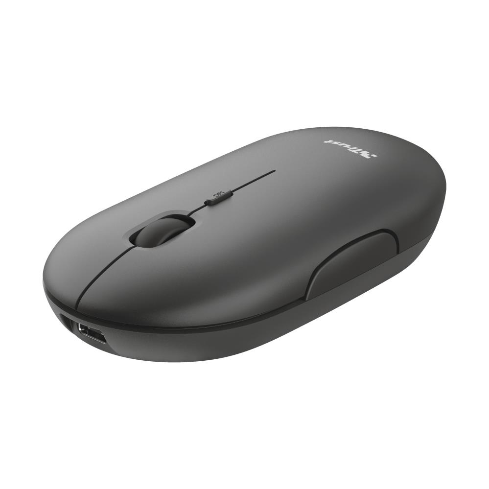 MOUSE USB OPTICAL WRL/PUCK RECHARGEABLE 24059 TRUST