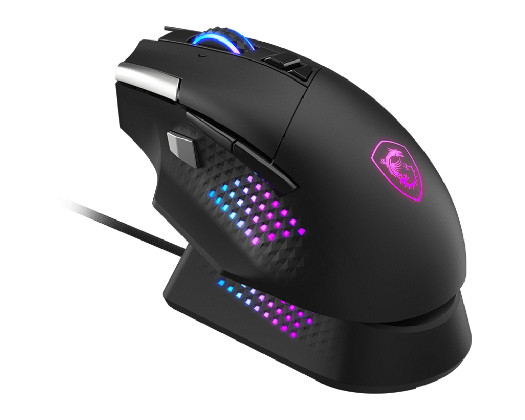 MSI VERSA PRO WIRELESS plus MOUSE DOCK PRO - Wireless - 2.4 GHz, Bluetooth, USB 2.0