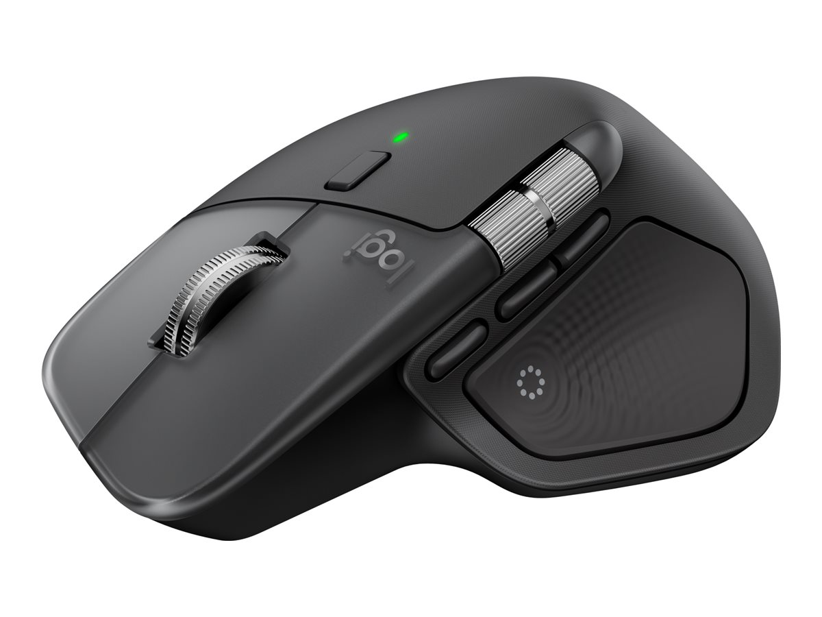 Logitech Mouse - MX Master 4 for Mac - Wireless - Bluetooth, 2.4 GHz - Space Black