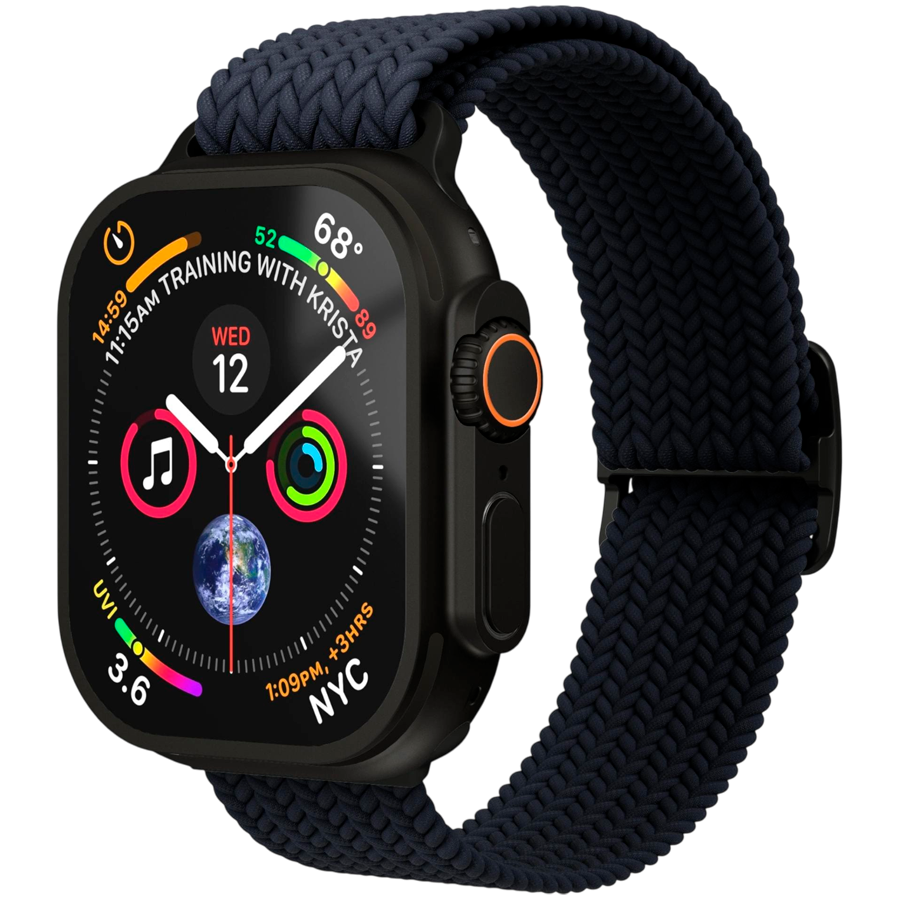 Woven Loop 44, 45, 46, 49mm One Size, Navy Black