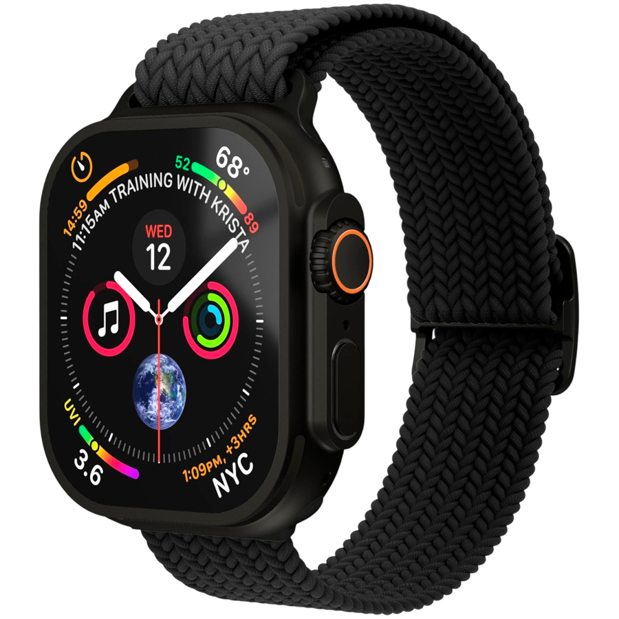 Woven Loop 40, 41, 42mm One Size, All Black
