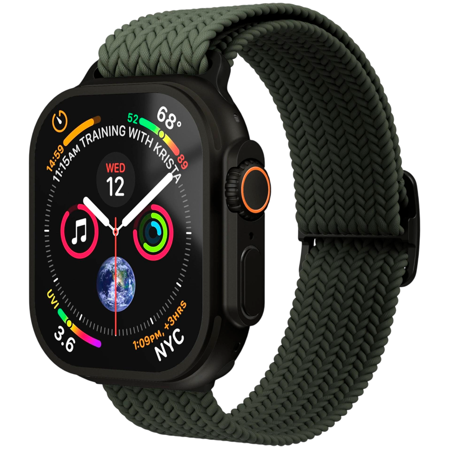Woven Loop 44, 45, 46, 49mm One Size, Olive Black
