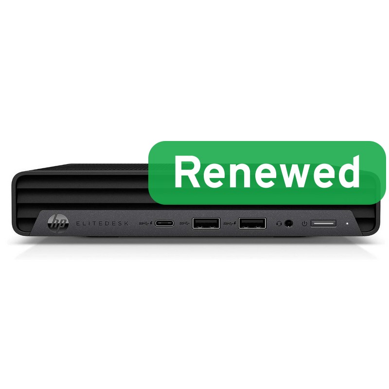 HP Renewed Grade A - EliteDesk 800 G6 - Intel Core i5 - i5-10500T - 8 GB - SSD - 256 GB - Intel UHD Graphics 630 - Wi-Fi - Windows 11 Pro