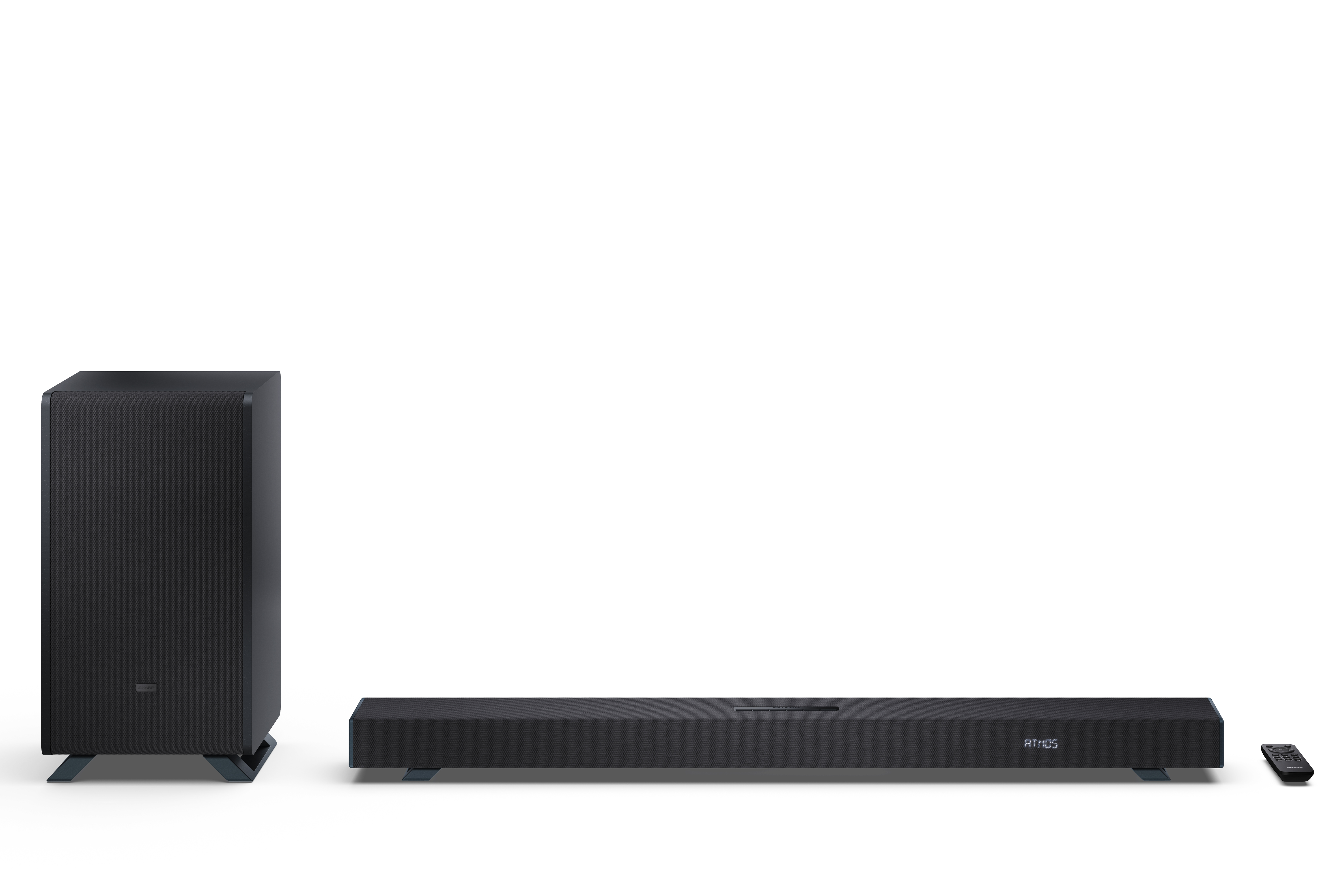 Sharp - 3.1.2 Dolby Atmos/DTS:X Soundbar with Wireless Subwoofer - HT-SBW53121(BK) - Bluetooth