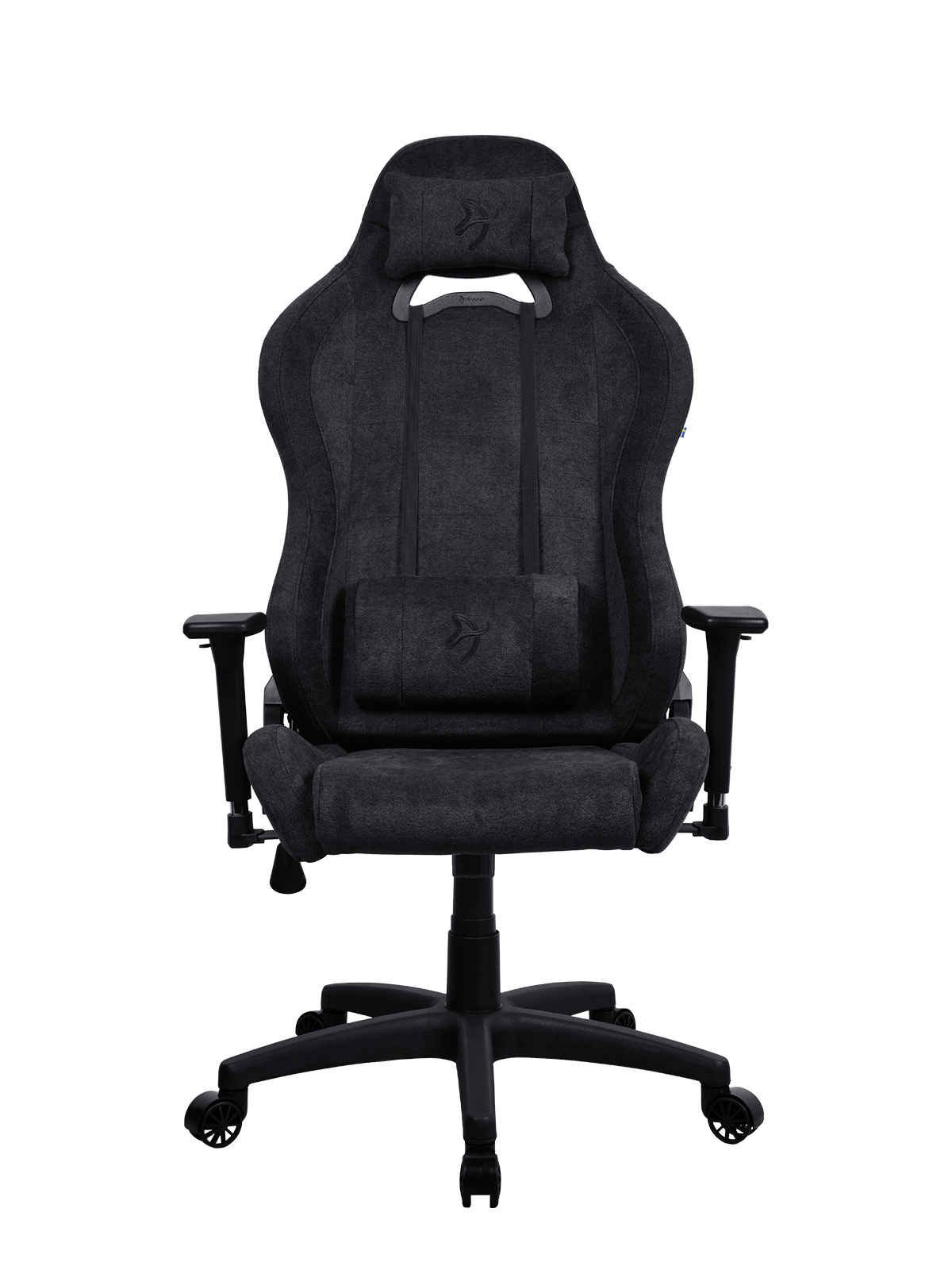 Arozzi Torretta Soft Fabric - Gaming Chair - Metal/Reinforced nylon - Pure Black