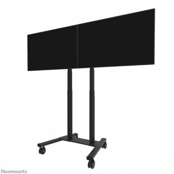 Neomounts Floor stand - ADM-875BL2 Dual screen adapter - Adjustable Height - 42-65 " - Maximum weight (capacity) 40 kg - Black