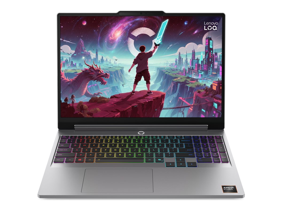 Lenovo - LOQ Essential 15ARP11 - Luna Grey - 15.6 " - IPS - FHD - 1920 x 1080 pixels - 144 Hz - Anti-glare - AMD Ryzen 7 - 250 - 16 GB - SODIMM DDR5 - NVIDIA GeForce RTX 5060 - GDDR7 - 8 GB - Windows 11 Home - 802.11ax - Bluetooth version 5.2 - Keyboard l