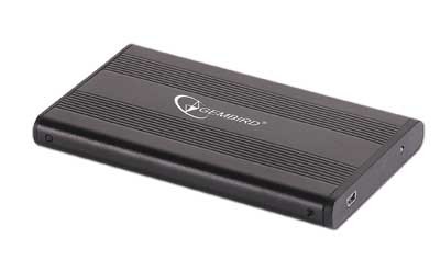 Gembird External USB 2.0 enclosure for 2.5'' SATA HDDs, mini-USB 5pin connector - Gembird