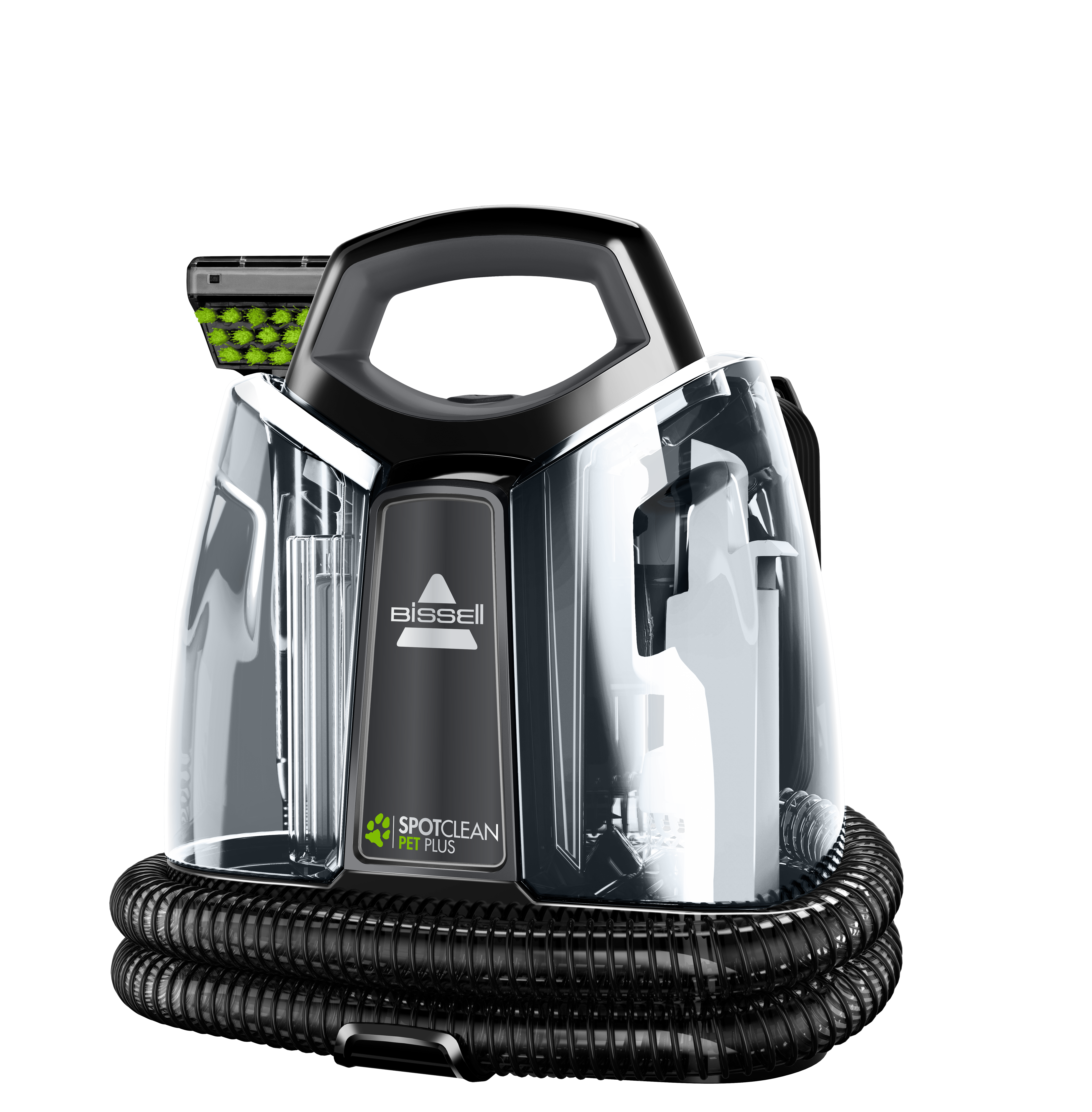 Bissell - SpotClean Pet Plus Cleaner - 37241 - Corded operating - 330 W - Black/Titanium - 24 month(s)