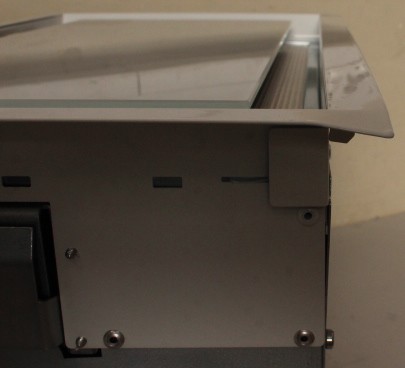 SALE OUT. CATA - Hood - GC DUAL A 45 XGWH - Canopy - Energy efficiency class A - Width 45 cm - 820 m³/h - Touch control - LED - White glass - DENT ON FRAME CORNER, MISSING 1UNIT COOKER HOOD BRACKET