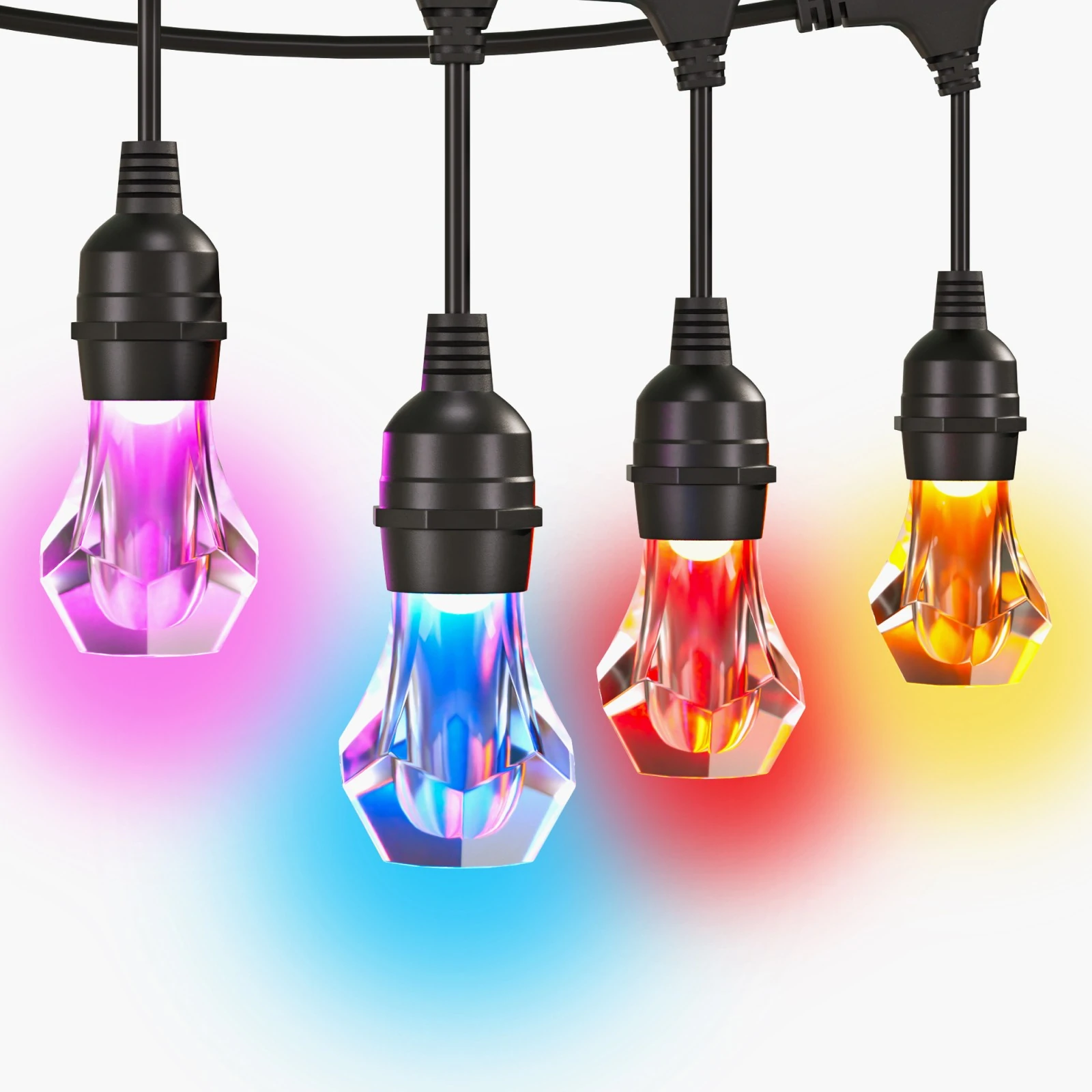 Nanoleaf Essentials Matter Smart Multicolour Outdoor String Lights Starter Kit 30m - 16M+
