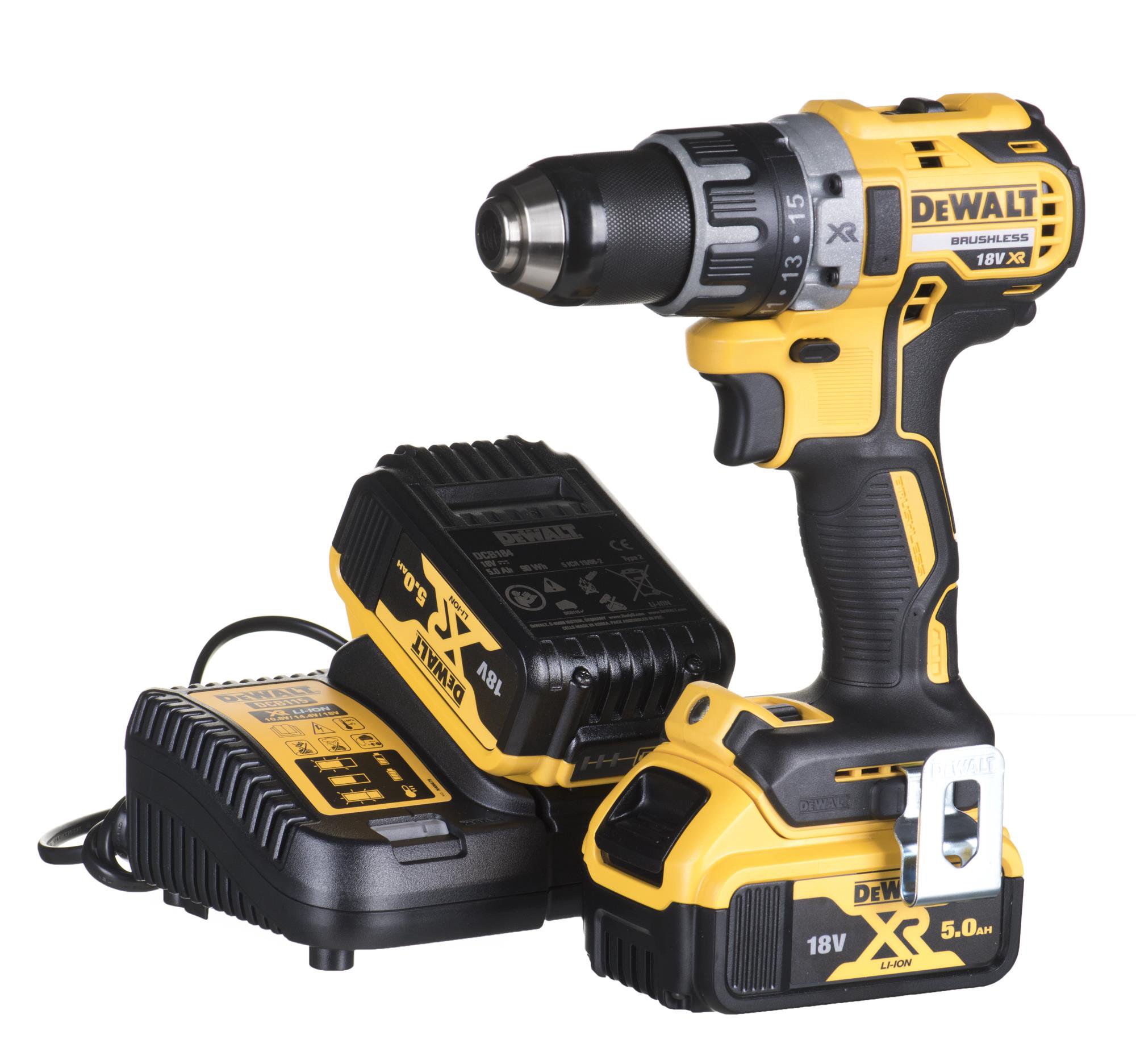 DEWALT Spinner-Drill - DCD791P2-QW - 18 V - 2x5 Ah - Lithium-Ion (Li-Ion)