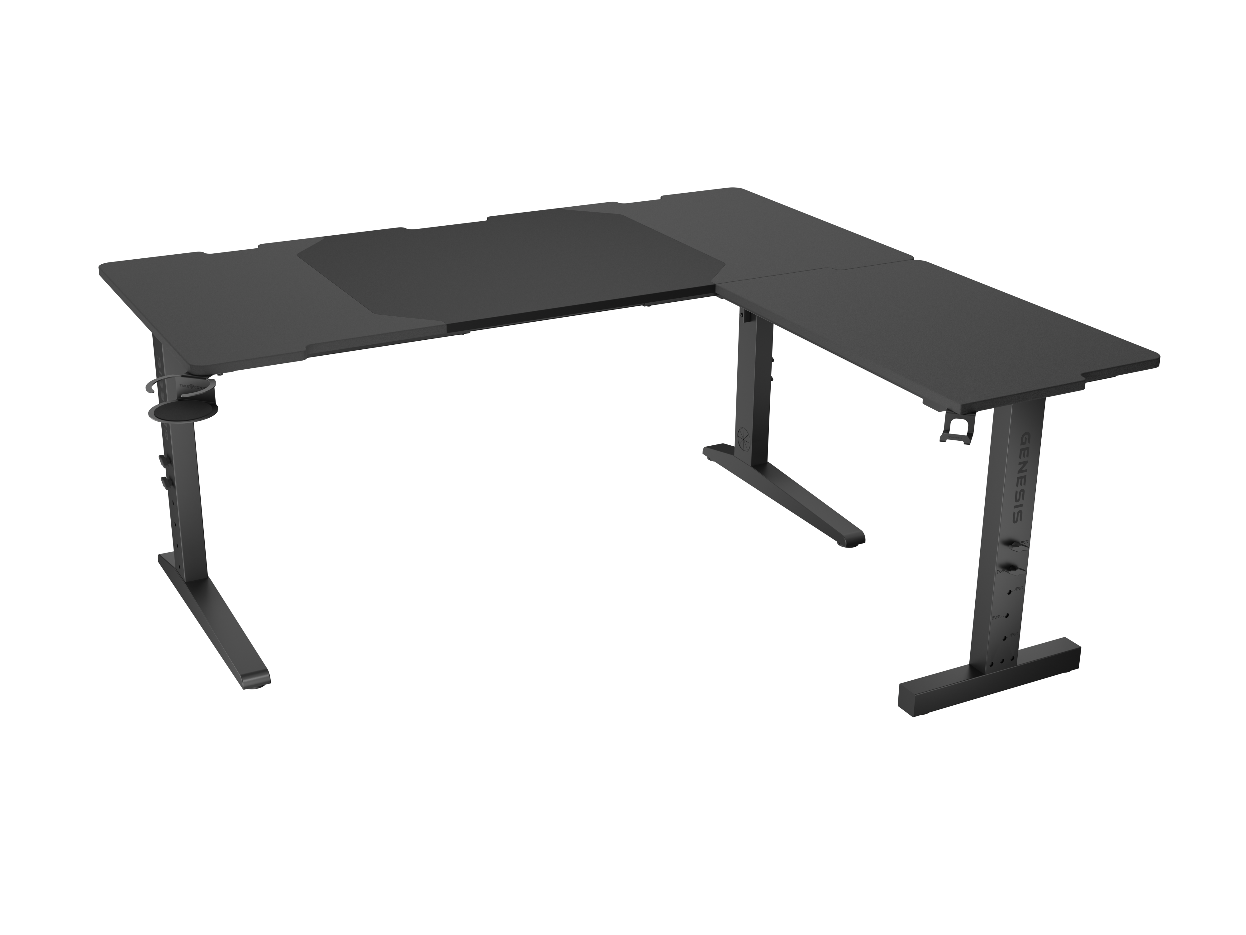Genesis Gaming Desk - Holm 160 Modular Corner - Black/Anthracite